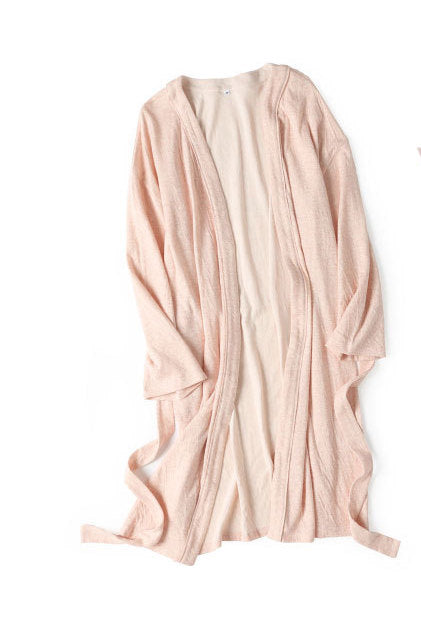 Pure yarn-dyed cotton extremely comfortable bathrobe nightgown