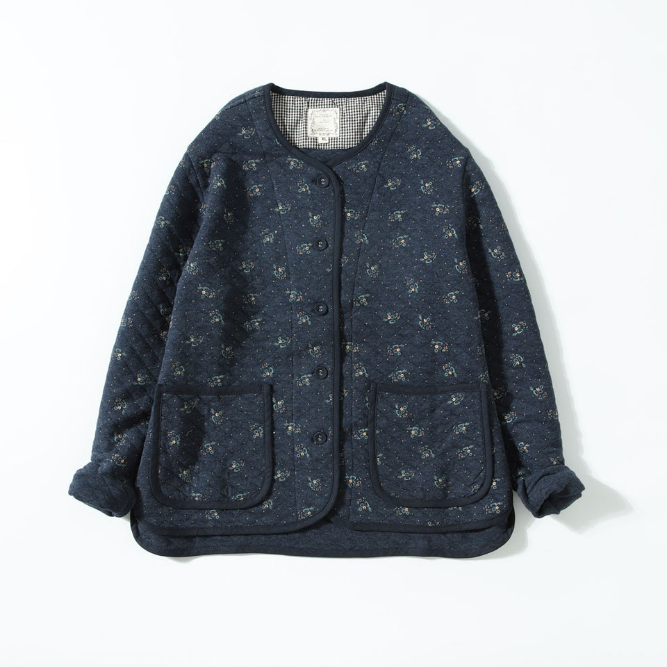 Pure cotton padded cosy short coat