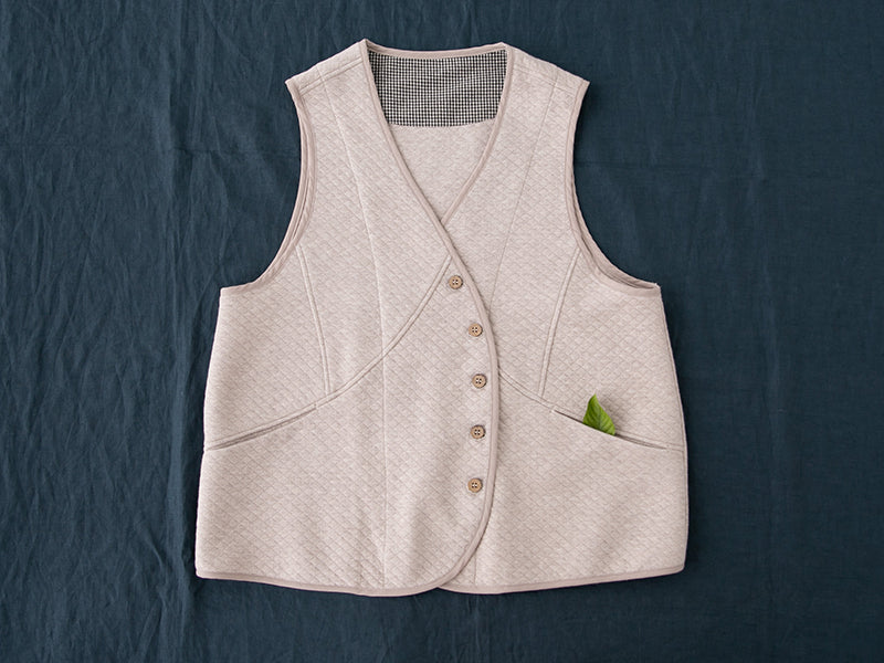 Pure cotton soft thin padded vest
